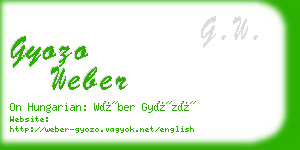 gyozo weber business card